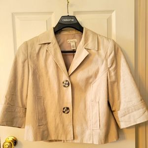 2 piece set sleeveless shirt and jacket